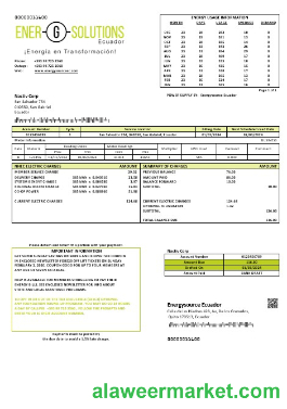 Ecuador Energysource Ecuador energy business utility bill template (2)